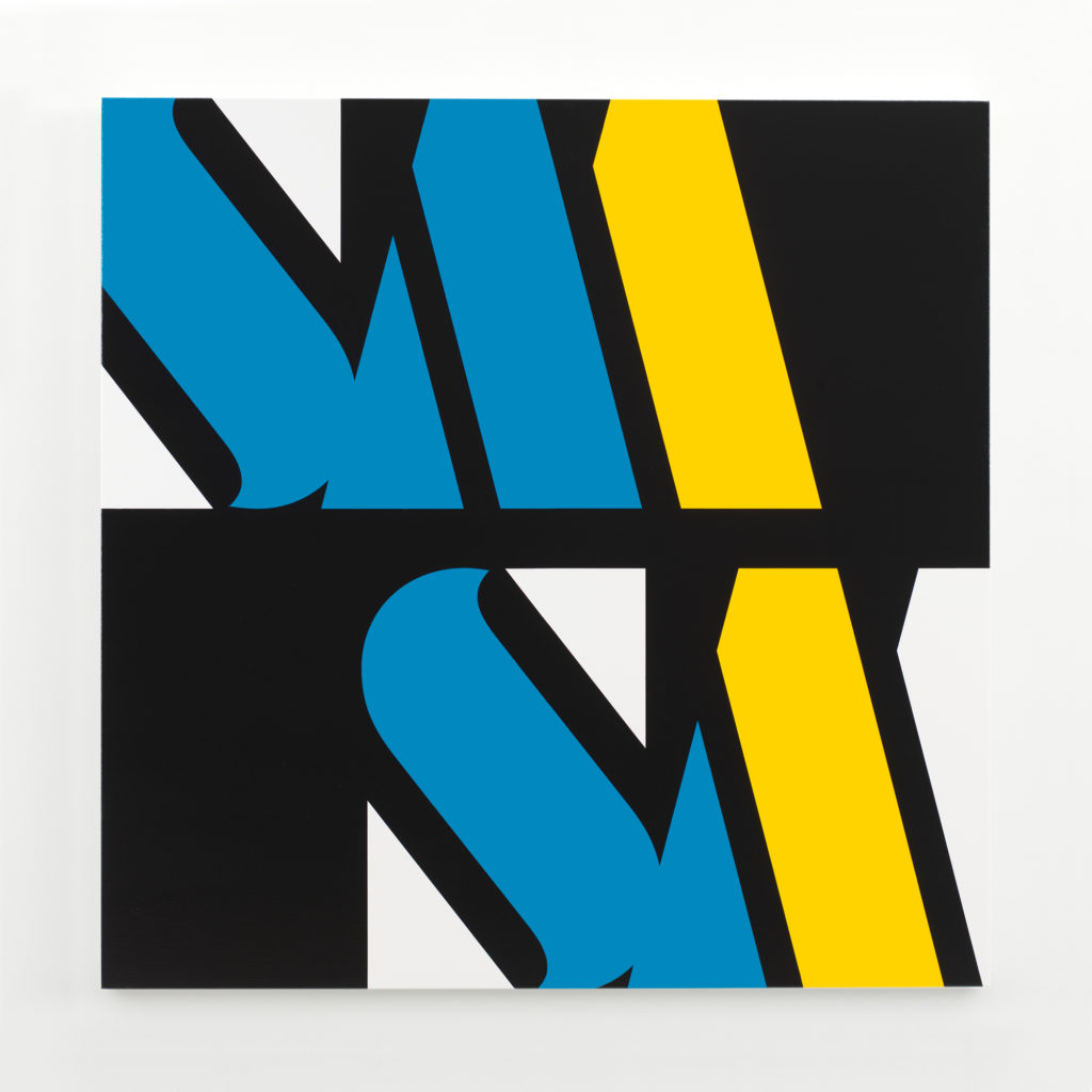 PAINTING.SM Cyan and Yellow [Initials] 122