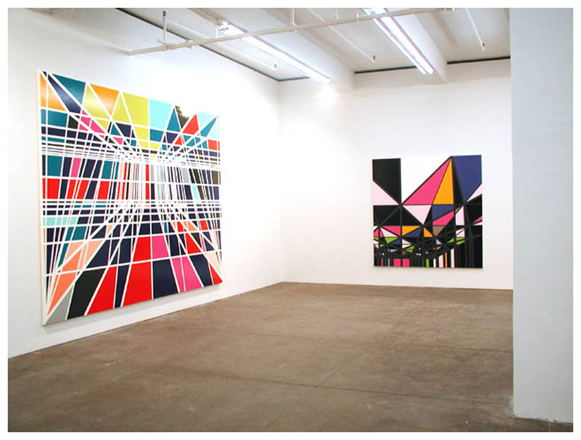 Sarah Morris Painting Installation Petzel Gallery Abstract Geome