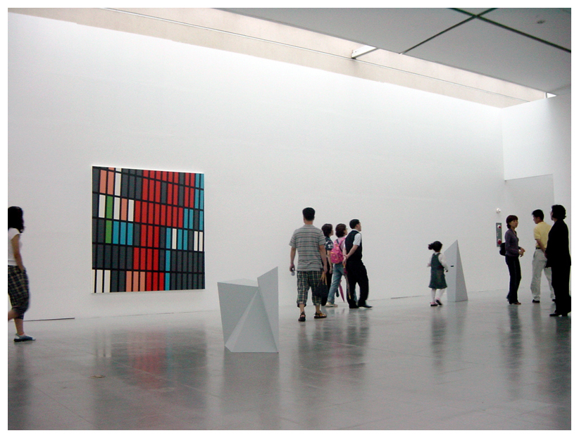Sarah Morris Painting Installation Busan Biennale Geometric Art